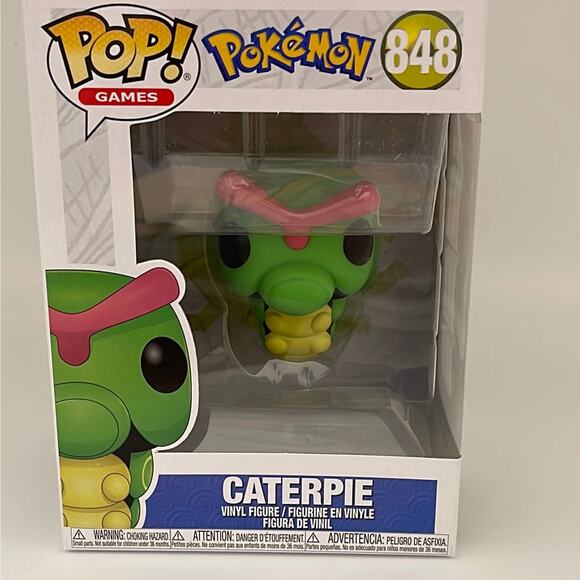 Funko Pop! Games Pokemon Caterpie Vinyl #848 Figure - Picture 3 of 4